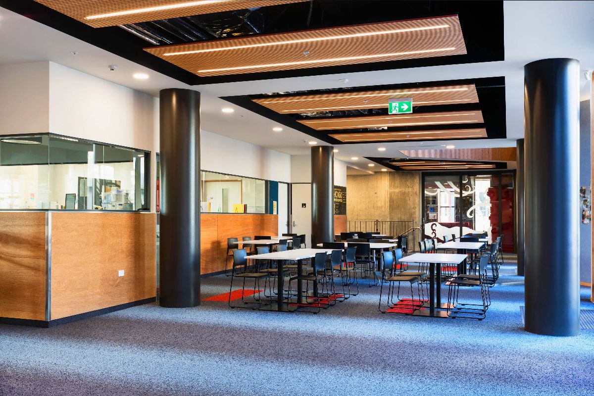 Wellington East Girls' College Perforated Timber Panels